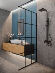 INVENA - Sprchový stĺp s batériou, Paros Trend, čierna AU-33-B04-C
