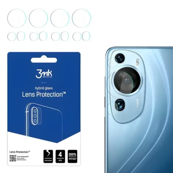3mk Lens Protection sklo na fotoaparát Huawei P60 Art / Ochranné sklo / hybridný / 4 ks