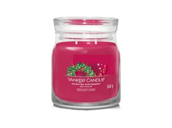 Yankee Candle Signature Sparkling Winterberry 368g - sviečka stredná 2 knôty / doba horenia: až 50h (5038581153988)