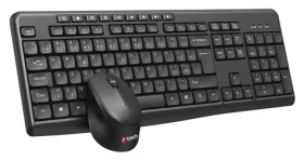 C-tech WLKMC-04 čierna / Bezdrôtový combo set s myšou / 2,4 GHz / CZ/ SK / USB (WLKMC-04)