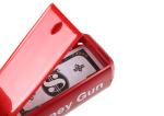 Mamido Strieľacia pištoľ na peniaze červená Money Gun bankovky