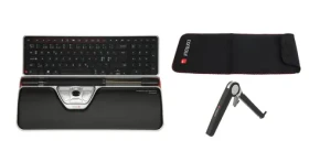 Contour RollerMouse Red PLUS Travel Kit čierna / Sada myš a klávesnica / Bezdrôtové pripojenie / 2800 DPI / 7 tlačidiel (RM-RED PLUS-WL-DE-TK)