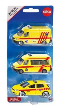Siku Česká verzia - set ambulancie sada 3 áut
