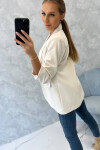 Bunda s klopami elegantná svetlo béžová UNI