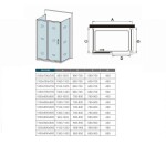 H K - Viacstenné sprchovací kút SYMPHONY U3 140x80x80 cm s posuvnými dverami vrátane sprchovej vaničky z liateho mramoru SE-SYMPHONYU31408080 / THOR-14080