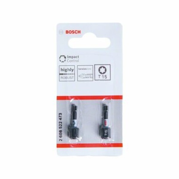 BOSCH 2608522473 / Sada skrutkovacích bitov Impact Control (2 ks) / T15 25 mm (2608522473)