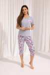 Regina 698 cr/r M-XL W25 dámske pyžamo modrá M