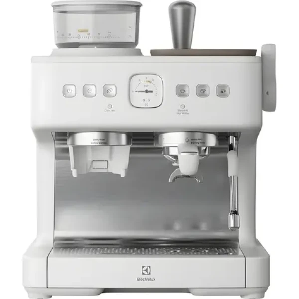 Electrolux E8EC1-8SW biela / Automatický kávovar / ovládanie gombíky / analógový displej / 220-240 V (910004057)