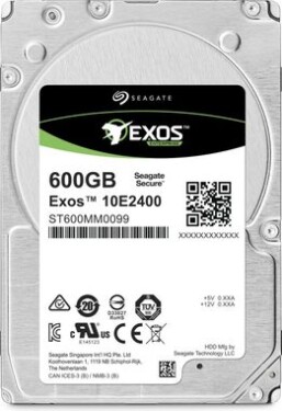 Seagate Exos 10E2400 600GB / Interné / 2.5 / SAS III / 256MB cache / 10000rpm / 5y (ST600MM0099)