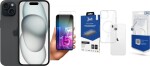 Apple iPhone 15 128GB Black (MTP03) + FlexibleGlass + Etui MagCase