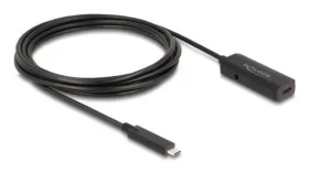 DeLock USB-C aktívny predlžovací kábel / Kábel / USB C (M) - USB C (F) / 3 m / 10 Gbps / USB 3.2 Gen 2 / čierna (80027)