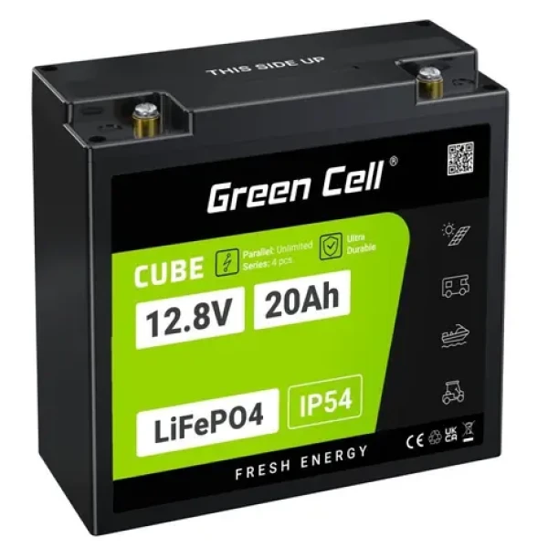 Green Cell LFPGC12V20AH / Batéria LiFePO4 / 12,8V / 20Ah / 256Wh (LFPGC12V20AH)