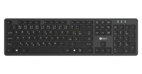 C-tech KB-115 čierna / Klávesnica / bezdrôtová 2.4 GHz / 104 kláves / USB (KB-115)