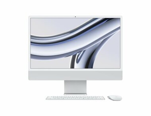 Apple iMac 24 4.5K M3 (2023) strieborná / 24 / Apple M3 / 8GB / 256GB SSD / Apple 10-core / macOS (MQRJ3CZ/A)