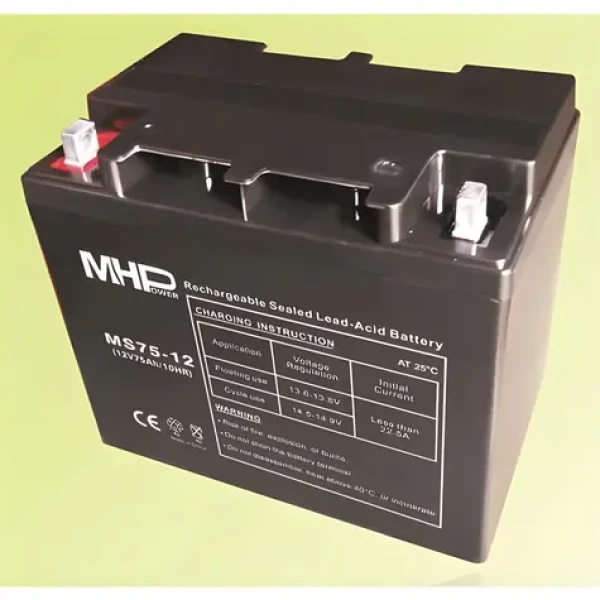MHPower MS75-12 / Batéria / AGM VRLA / 12V / 75Ah / bezúdržbová (MS75-12)