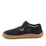 Chlapčenské plátené barefoot prezuvky CANVAS T-BAR DARK BLUE Froddo G1700439 - 36