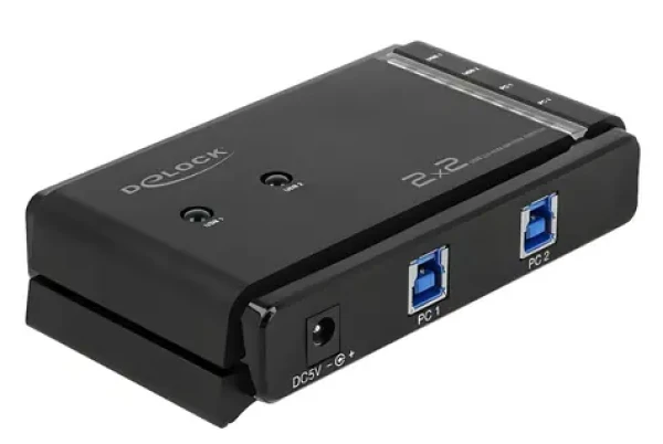 DeLock USB 3.0 prepínač 2 PC - 2 zariadenia / Prepínač / USB 3.0 (87736)
