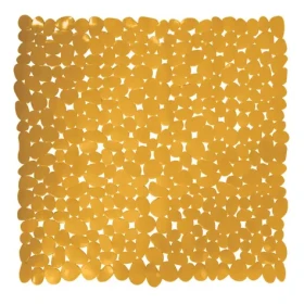 MSV GALETS protišmyková podložka do sprchy žltá / PVC / 53 x 53 cm