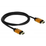 DeLock Ultra vysokorýchlostný HDMI kábel 1,5 m čierna / 48 Gbps / 8K / 60 Hz (85728)