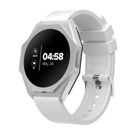 Canyon Otto SW-86 biela / Chytré hodinky / 1.3 "LTPS / snímač tepu / BT 5.1 / IP68 / Android a iOS (CNS-SW86SS)