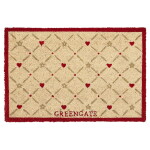 GREEN GATE Rohožka Clarina Heart White