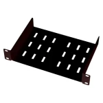 Lanview RA10100BL čierna / Polica do racku / 10" / 1U / hĺbka 150 mm / nosnosť 30 kg (RA10100BL)
