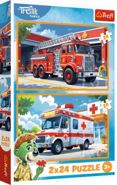 Trefl Puzzle Treflíci: Záchranárske autá