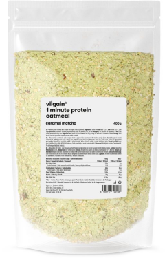 Vilgain Minútová proteínová kaša – karamel a matcha 400 g