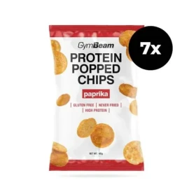 Proteínové chipsy - GymBeam (paprika, 7 x 40 g) (37996-8-7x40g-paprika)