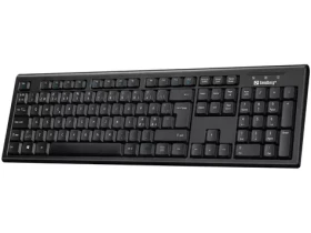 Sandberg USB Wired Office Keyboard Nord čierna / klávesnica / drôtová / USB