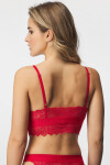 Podprsenka HUGO Triangle Lace Red vystužená Bralette