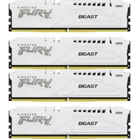 Kingston Fury Beast White 128GB (4x32GB) DDR5 5200MHz/CL40/DIMM/XMP (KF552C40BWK4-128)