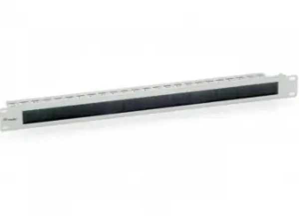 Equip čierna / Priechodný panel s kefou / 1U / 48,3 cm (19") (327411)