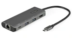 StarTech USB-C Multiport adaptér čierna/sivá / Adaptér / USB-C na HDMI RJ45 / 4K 30Hz / 2x USB-A / 100W PD (DKT31CHPDL)