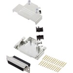 Encitech D45ZK25-DBCS-K 6355-0051-13 sada D-SUB zásuvková lišta 45 ° Pólov: 25 krimpované 1 ks; 6355-0051-13