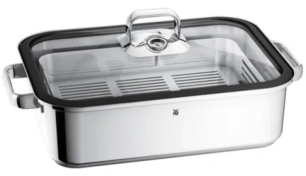 WMF Vitalis / Parovar / 6,5 l / sklenené veko / nerezová oceľ (17.4101.6040)