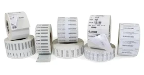 ZEBRA RFID etiketa Synthetic 60x25 mm / Etiketa TT / Polyester s penou / akrylové lepidlo / jadro 76 mm (10026767)