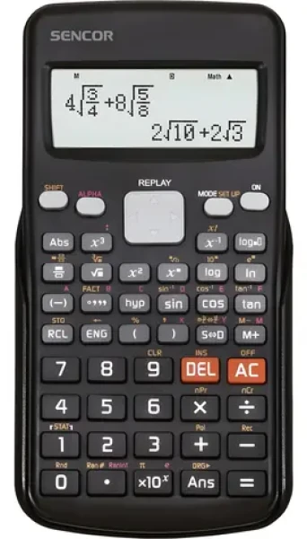 Sencor SEC 190 / Vedecká kalkulačka / 251 funkcií / Prirodzený displej / Batéria CR2032 (8590669390090)