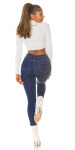 Sexy Highwaist Push-Up Jeans with pocket details denimblue