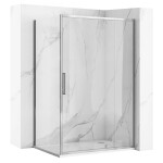 REA/S - Sprchová kabína Rapid Swing Chrom Dvere: 100 x Sprchová zástena: 80 KPL-K4606