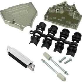 MH Connectors MHDTZK25HD44FS-K sada D-SUB zásuvková lišta 180 ° Pólov: 25 spájkovaný 1 ks; MHDTZK25HD44FS-K