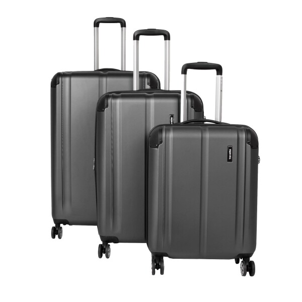 Sada cestovných kufrov Travelite City 4w S,M,L Anthracite – súprava 3 kufrov
