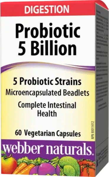 WEBBER NATURALS Probiotic 5 Billion 60 kapsúl (04972)