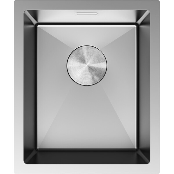 MEXEN - Trixo oceľový drez 1-bowl 370 x 440 mm, nerez 6412371000-01