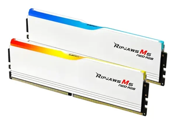 G.Skill Ripjaws M5 Neo RGB 32GB (2x16GB) 6000MHz biela / Operačná pamäť / DDR5 / PC5-48000 / CL36 / 1.35V / AMD EXPO (F5-6000J3636F16GX2-RM5NRW)