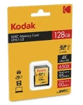 EMTEC Kodak SDXC 128GB / Class 10 / UHS-I / U3 / čítanie: 95MBs / zápis: 90MBs / vhodné pre 4K (EKMSD128GXC10HPRK)
