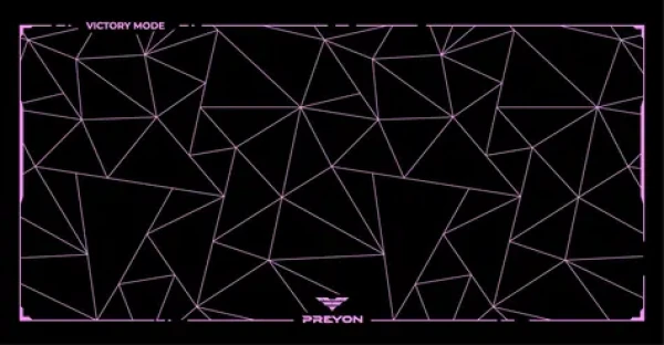 PREYON Falcon Speed XXL PFS120 čierno-fialová / herná podložka pod myš / 1200 x 600 x 3 mm (PFS120)