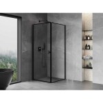 MEXEN/S - Mist-B sprchovací kút dvere krídlové ľavá 70 x 70, čierna okraj, čierna 8A2T-070-070-70-70-L
