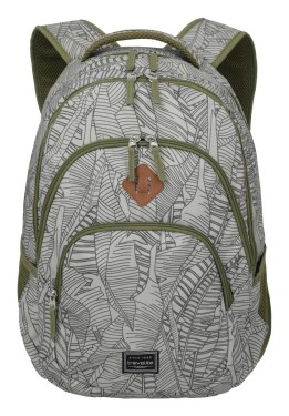 Batoh na notebook Travelite Basics Backpack Print Grey