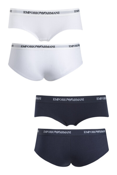 Nohavičky 2pcs 163263 CC317 10410 bílotmavěmodrá - Emporio Armani XS bílá/tmavě modrá